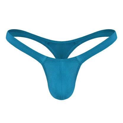 Sexy Solid Color Thongs Low-Rise Simple T-Back Thong Bluge Pouch Briefs G-String Bikini Underwear Pump Man Thong For Men