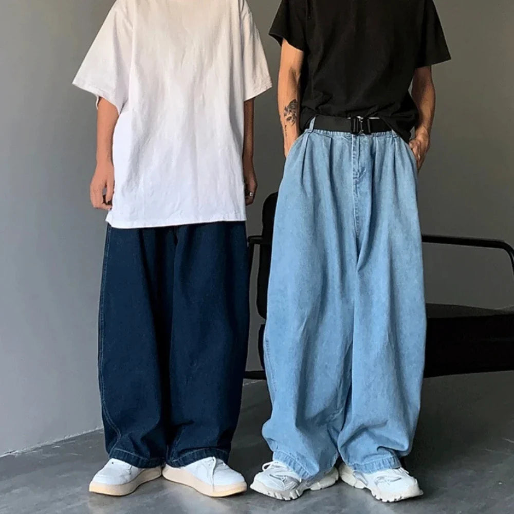 3XL Wide Leg Cargo Pants 2024 Streetwear Baggy Jeans New Spring Summer Men Trousers Korean Fashion Loose Straight Brand Clothing