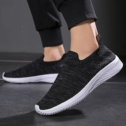 jiaabc Mesh Men Shoes Breathable Sneakers Men Fashion Casual Walking Running Shoes Slip on Lightweight Mens Loafers Zapatillas Hombre