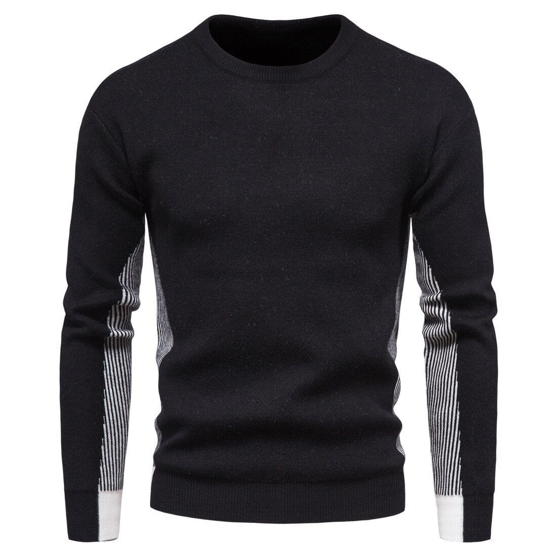 jiaabc Autumn New Foreign Trade Men's Knitwear Round Neck Colored Solid Sweater Underlay