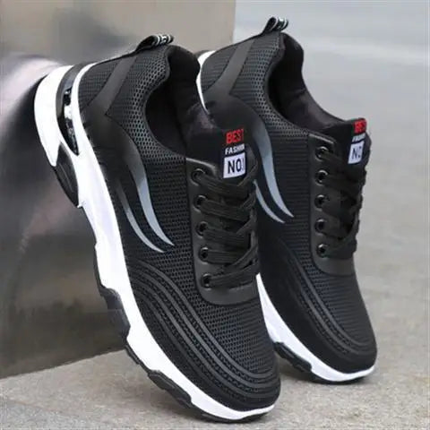 jiaabc Casual Male Sneakers Outdoor Running Shoes for Men Non-slip Sport  Training Male Shoes Breathable Trainers Lace Up Walking Shoes