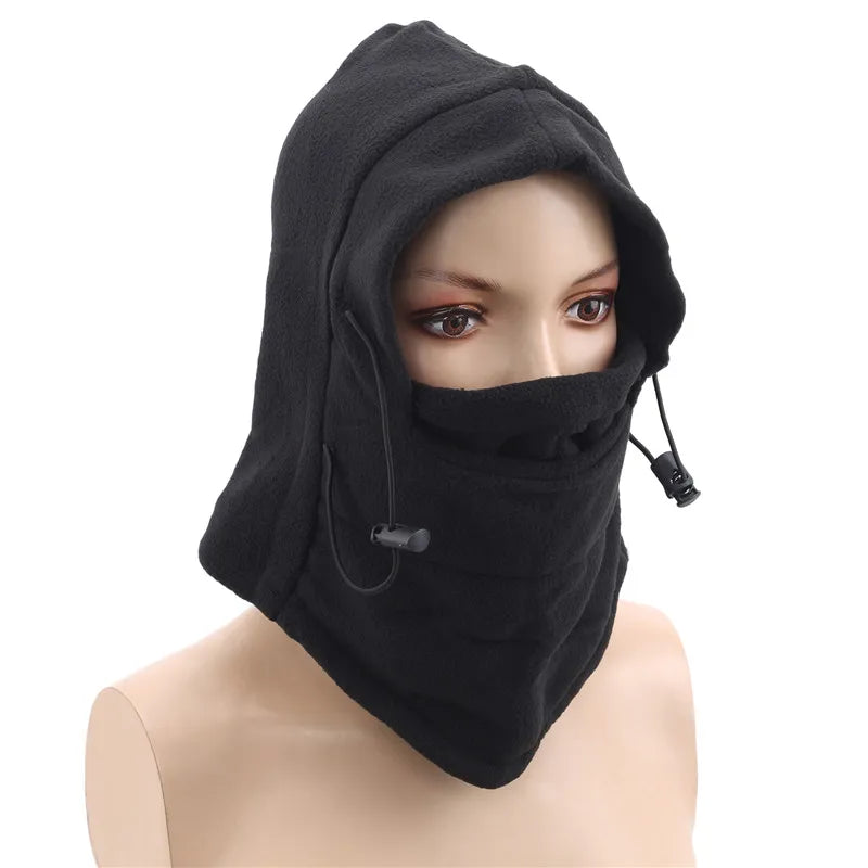 jiaabc Winter Thermal Fleece Balaclava Men Hat Neck Warmer Hiking Scarf Waterproof Hunting Cycling Hat Hooded Neck Snowboard Face Mask