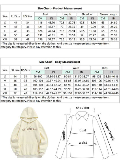 jiaabc Hoodie for Men Fleece Lining Sweatshirt California Embroidery Essential Hooded Pullover Fall Winter Streetwear Warm Sweats