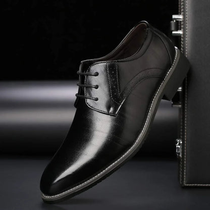 jiaabc A pair of men's fashionable and versatile formal shoes, leather shoes