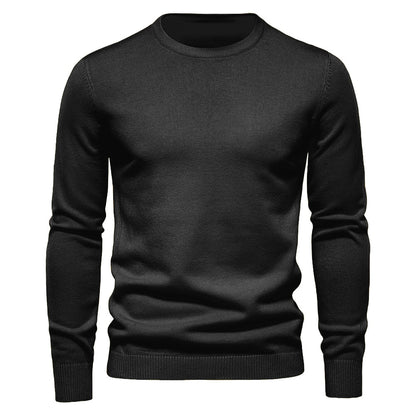 jiaabc New Winter Thickness Pullover Men O-neck Solid Color Long Sleeve Warm Slim Sweaters Men Men's Sweater Pull Male Clothing