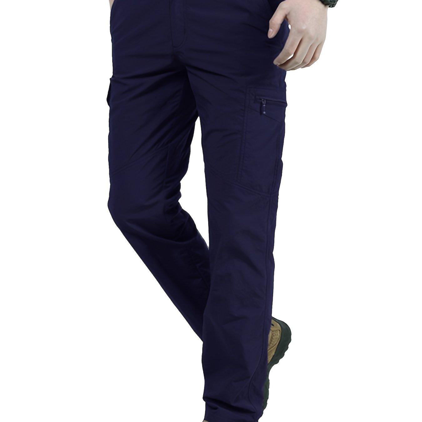 Mens Lightweight Summer Trousers - Ventilated & Breathable with Practical Multi-Pocket Design - Perfect for Outdoor Leisure, Travel, and Everyday Style