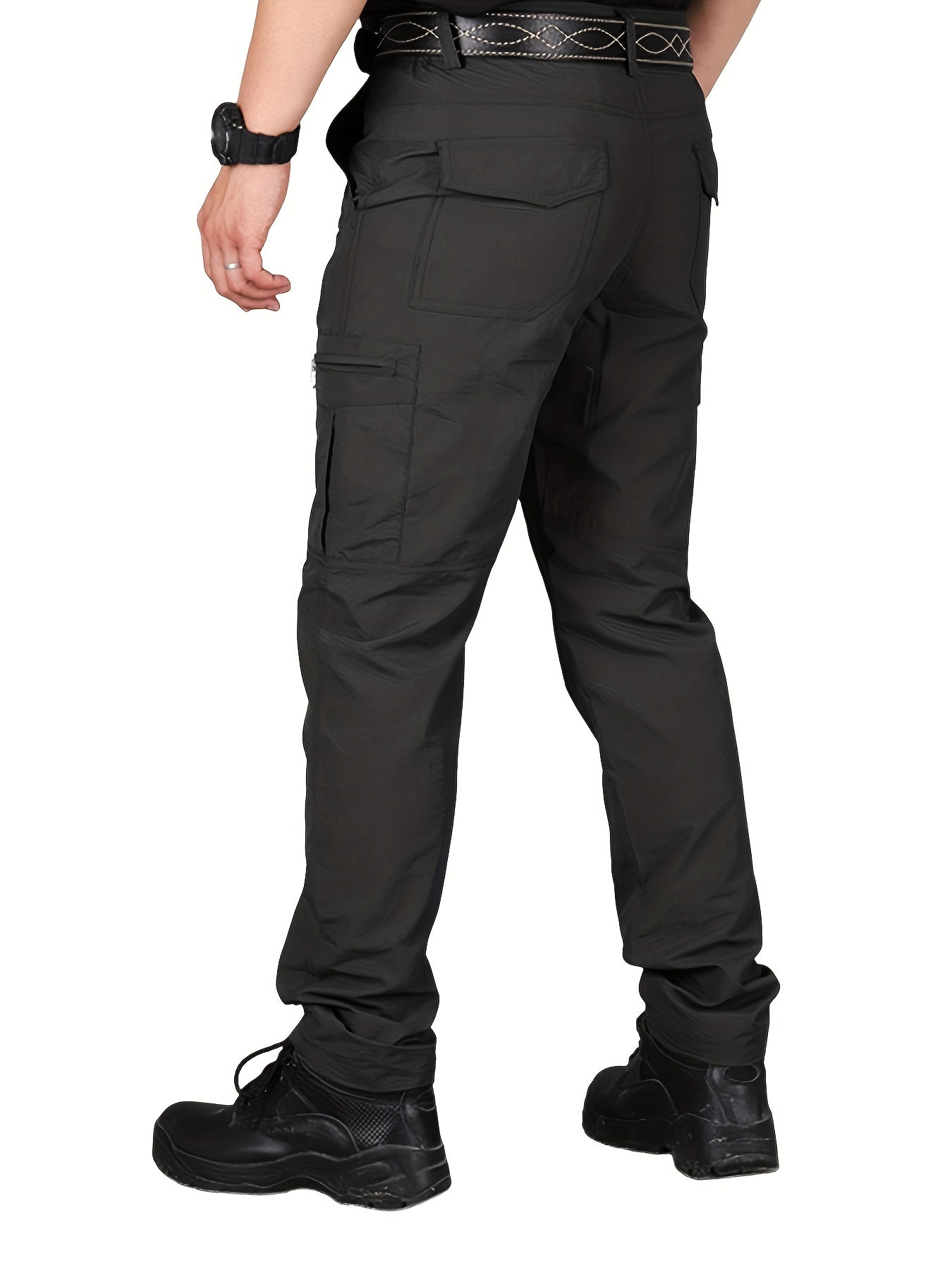 Mens Lightweight Summer Trousers - Ventilated & Breathable with Practical Multi-Pocket Design - Perfect for Outdoor Leisure, Travel, and Everyday Style