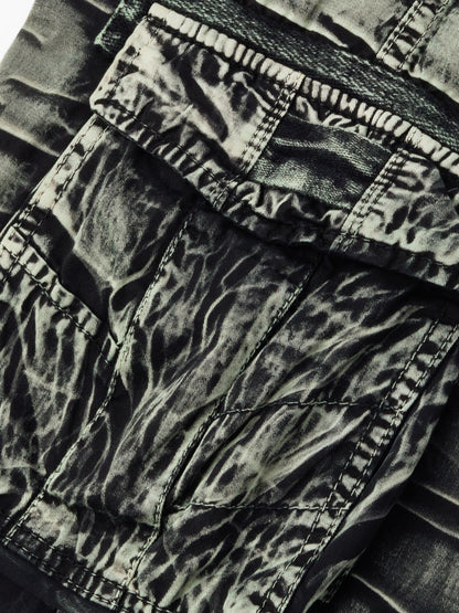 Mens Camo Cargo Shorts - Comfortable Cotton, Breathable & Quick-Dry - Embroidered, Loose Fit with Multipurpose Flap Pockets - Ideal for Hiking, Fishing & Outdoor Adventures