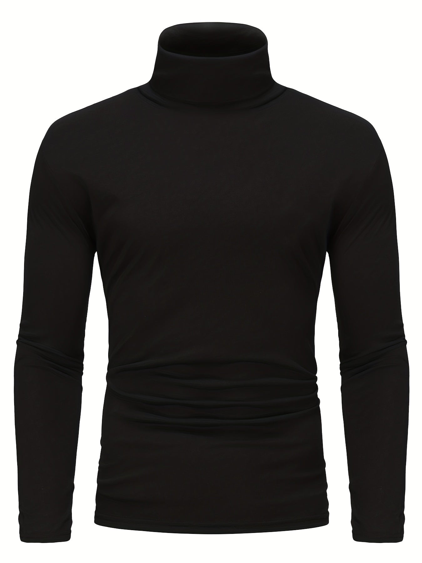 Stylish Multicolor Bottoming Shirt, Men's Turtleneck Long-sleeved T-shirt