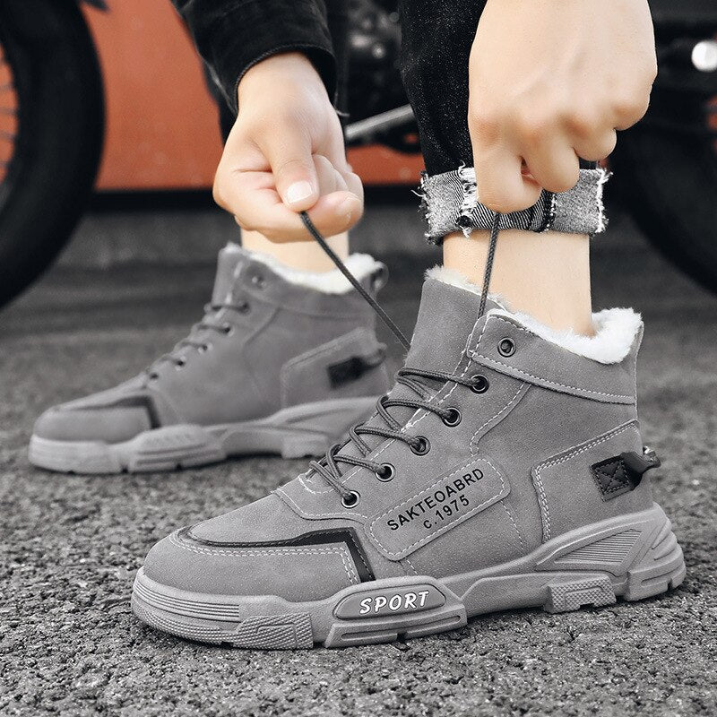 jiaabc jiaabc 2023 New High Top Work Shoes for Men Platform Ankle Boots Fashion Quality Martin Boots Outdoor Booties Zapatos De Hombre