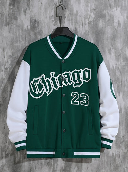 Fall Mens Outfits Spring And Autumn Street Men's Fashion Trend Loose Casual Baseball Uniform Jacket, Suitable For Outdoor And Dating