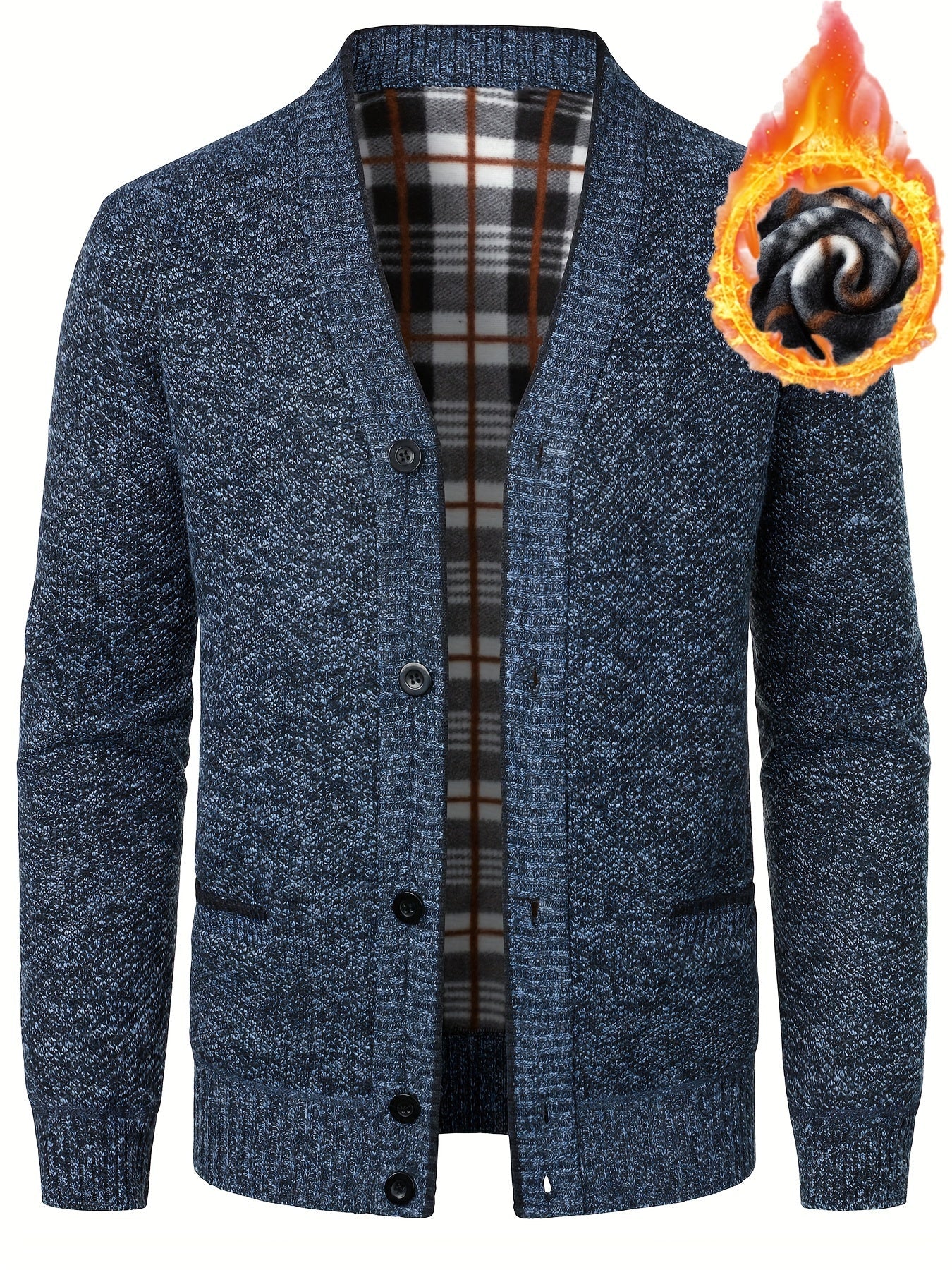 Men's V-neck Cardigan Casual Knit Jacket For Fall Winter Men Clothes Best Sellers