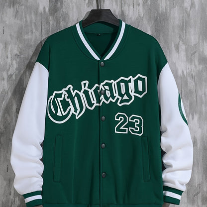 Fall Mens Outfits Spring And Autumn Street Men's Fashion Trend Loose Casual Baseball Uniform Jacket, Suitable For Outdoor And Dating