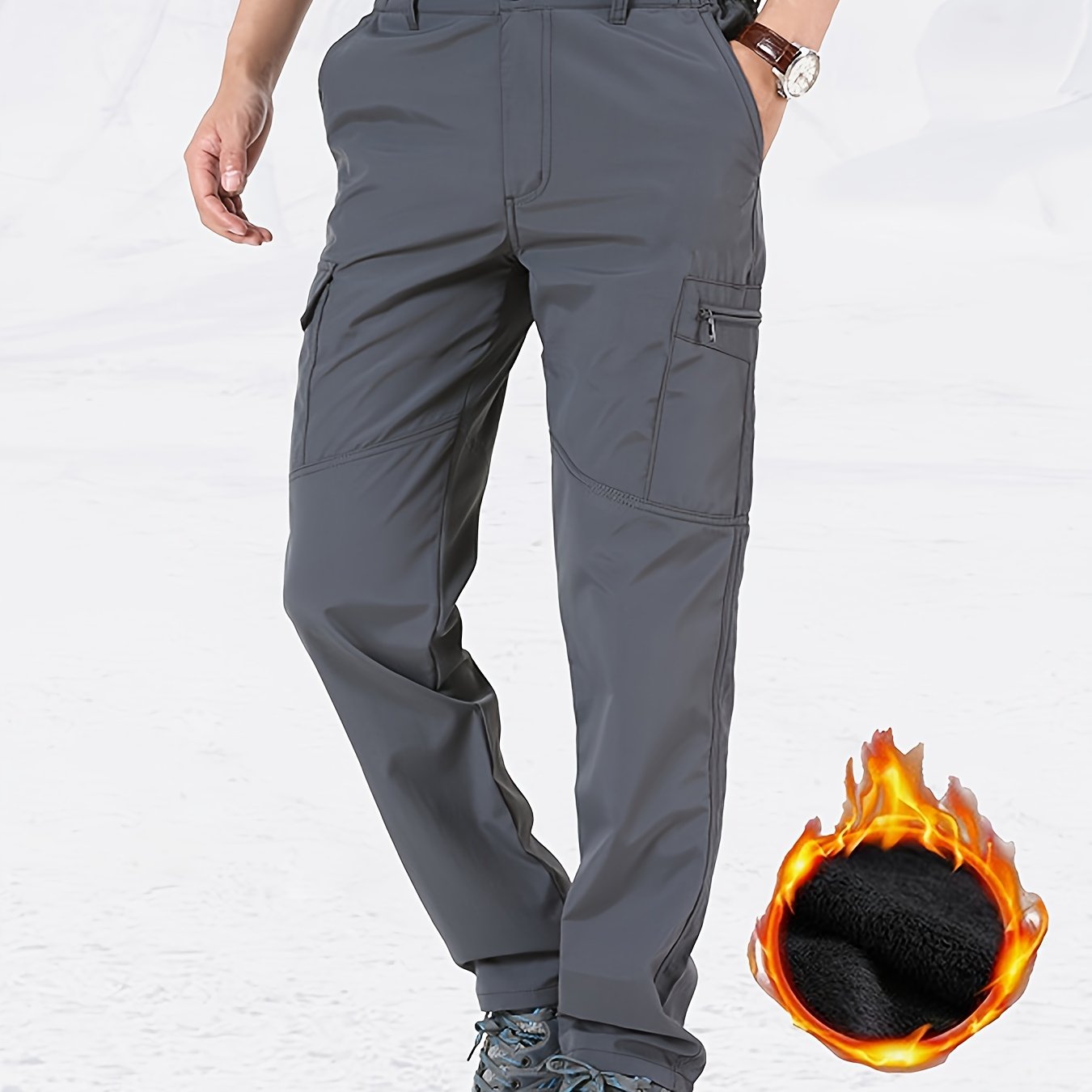 Mens Lightweight Summer Trousers - Ventilated & Breathable with Practical Multi-Pocket Design - Perfect for Outdoor Leisure, Travel, and Everyday Style