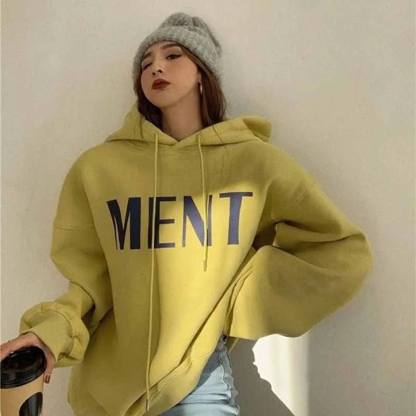 Bold Lettering Oversized Hoodie